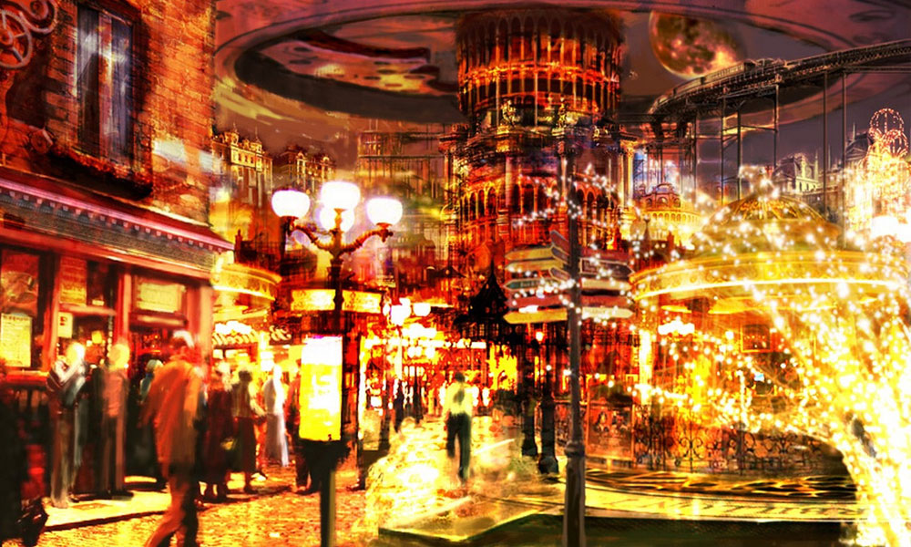 City Concept Art from Resonance of Fate