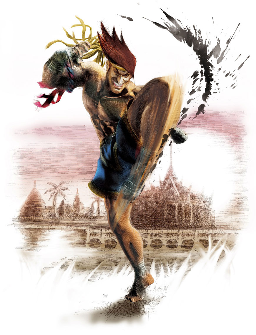 Adon Art from Super Street Fighter IV