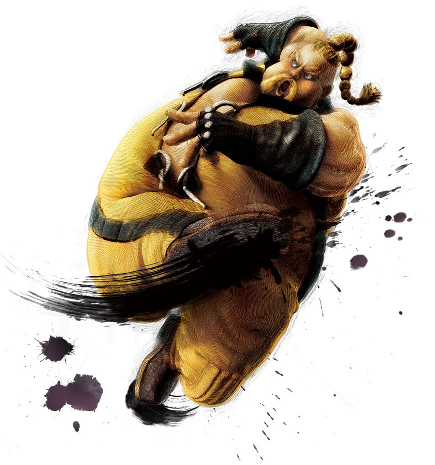 Rufus Art from Super Street Fighter IV