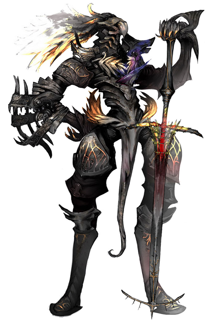 Black Knight Artwork from White Knight Chronicles