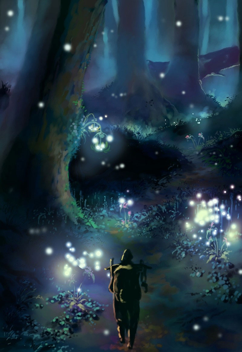 Forest Concept Art from White Knight Chronicles