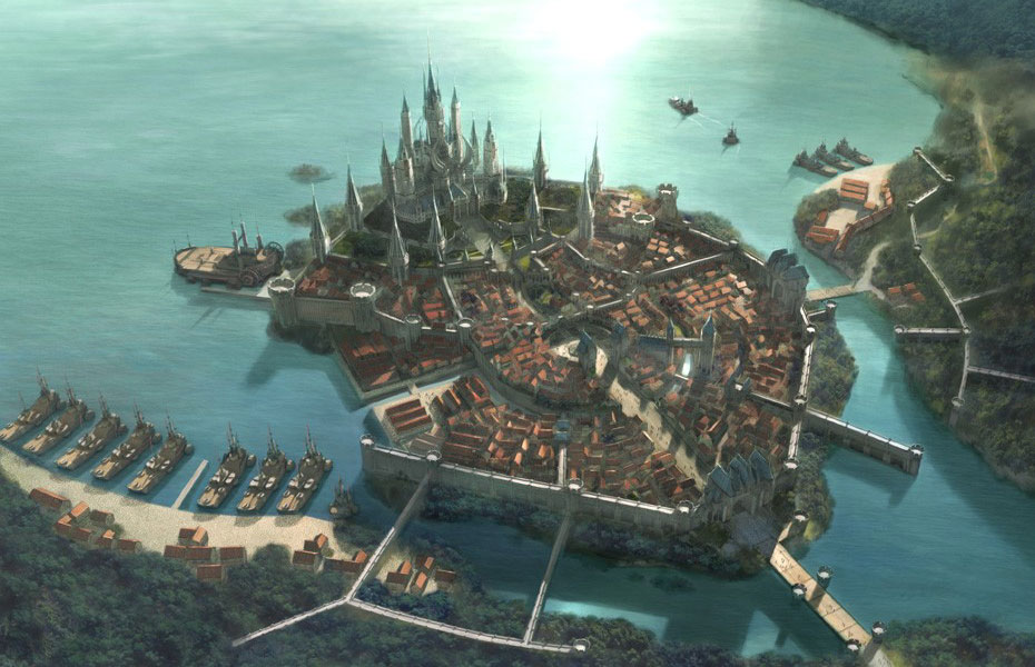 The Kingdom of Balandor Artwork from White Knight Chronicles