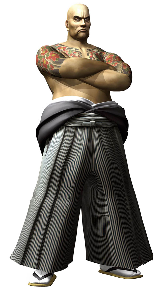 Shirtless Futoshi Shimano Art from Yakuza