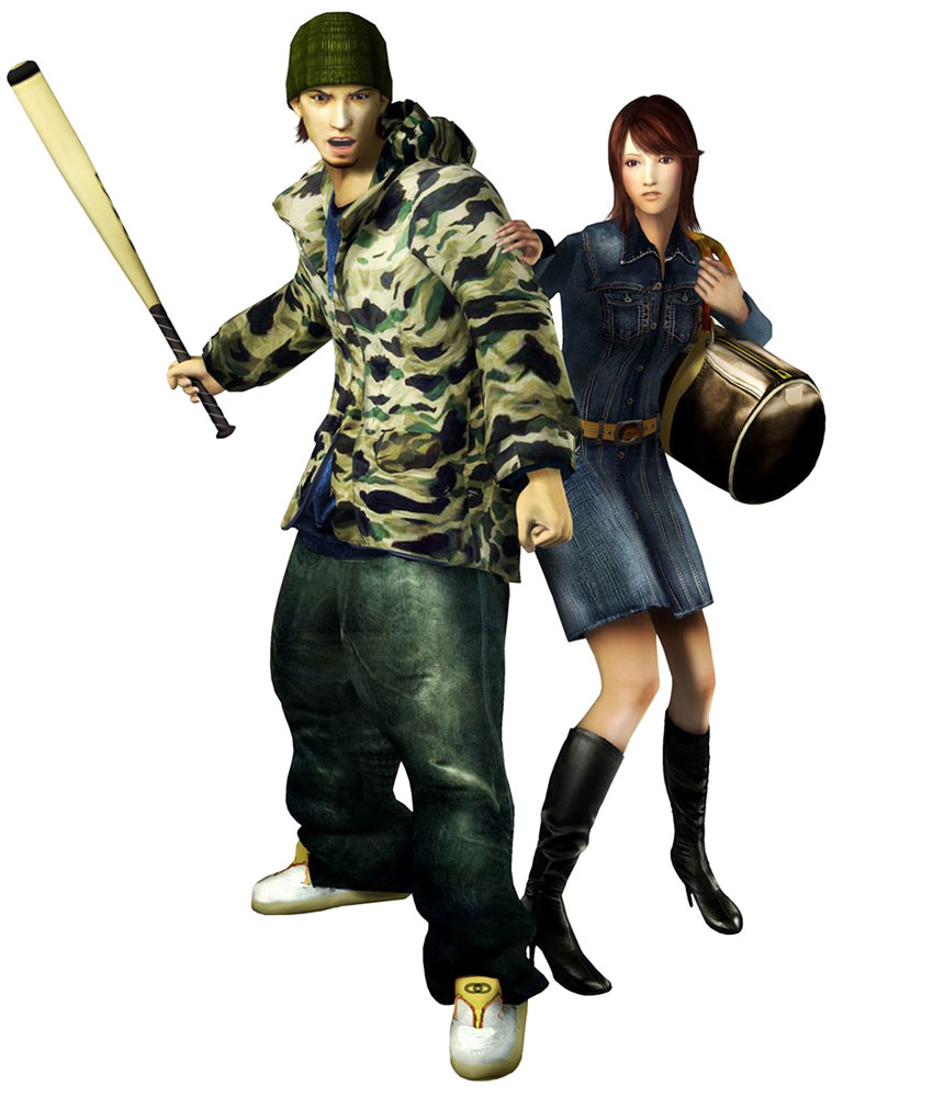 Takashi & Kyoka Art from Yakuza