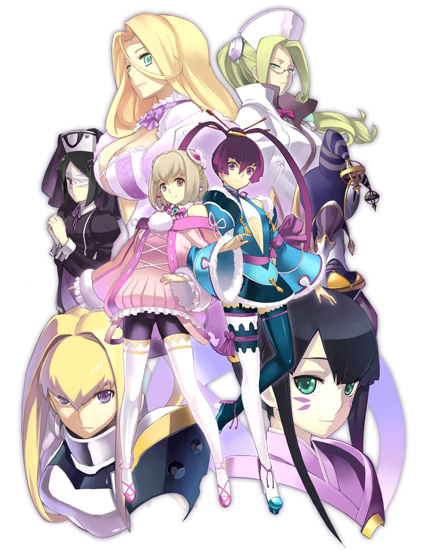 Main Characters Illustration from Ar tonelico Qoga: Knell of Ar Ciel