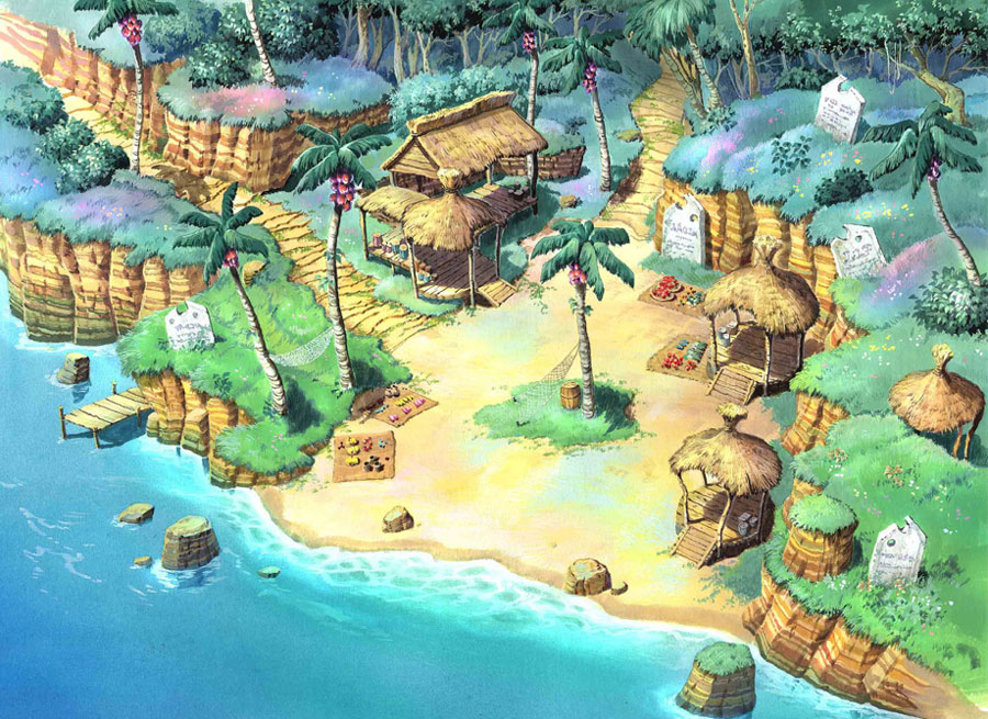 Environment Art from Arc the Lad: Twilight of the Spirits