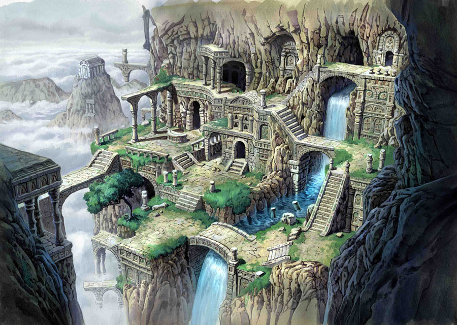 Environment Art from Arc the Lad: Twilight of the Spirits