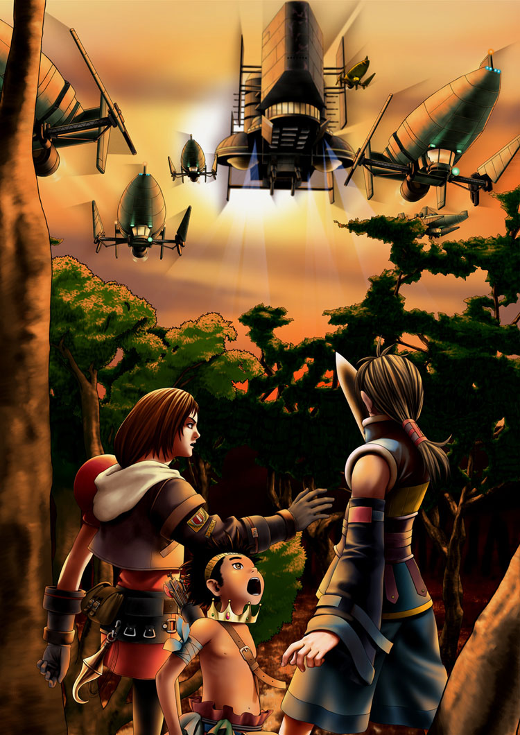 Promotional Art from Arc the Lad: Twilight of the Spirits