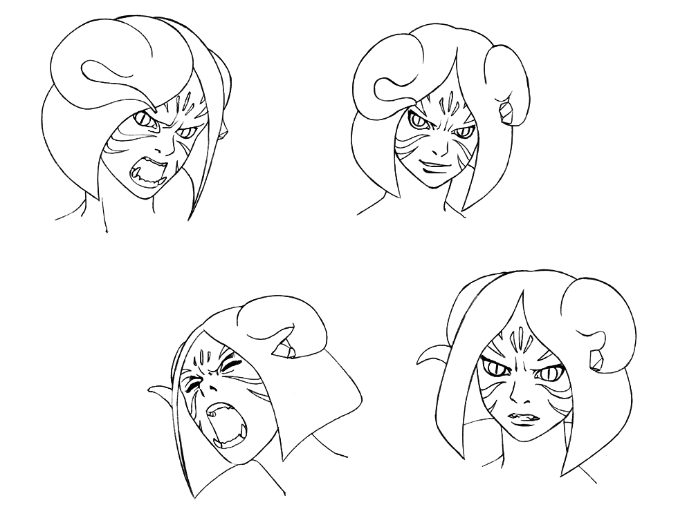 Delma Sketches from Arc the Lad: Twilight of the Spirits