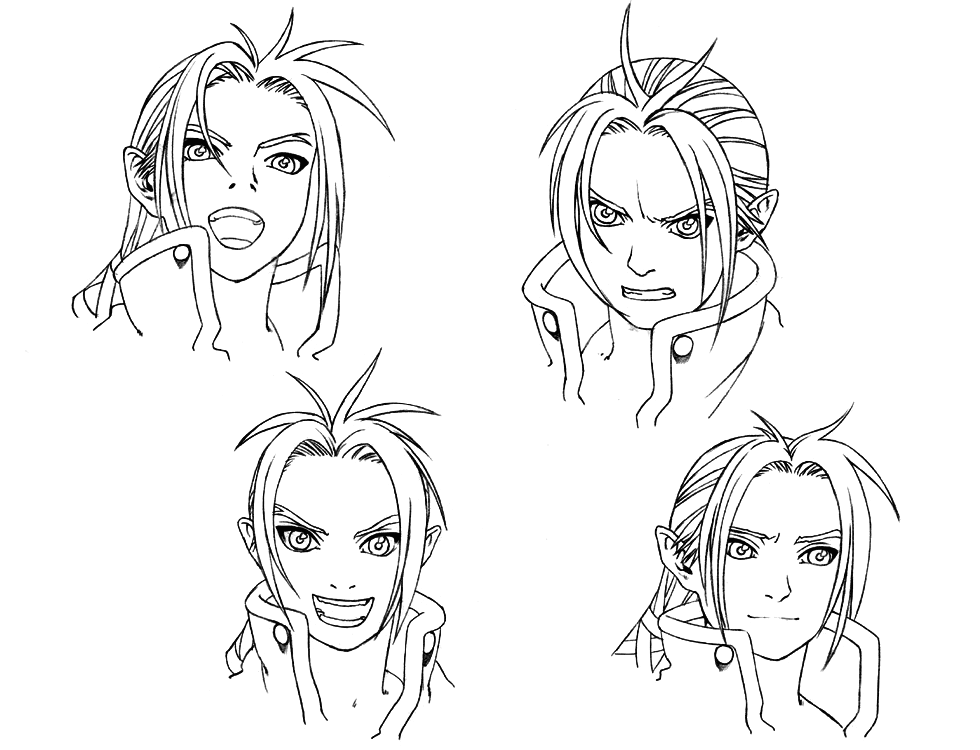 Kharg Sketches from Arc the Lad: Twilight of the Spirits