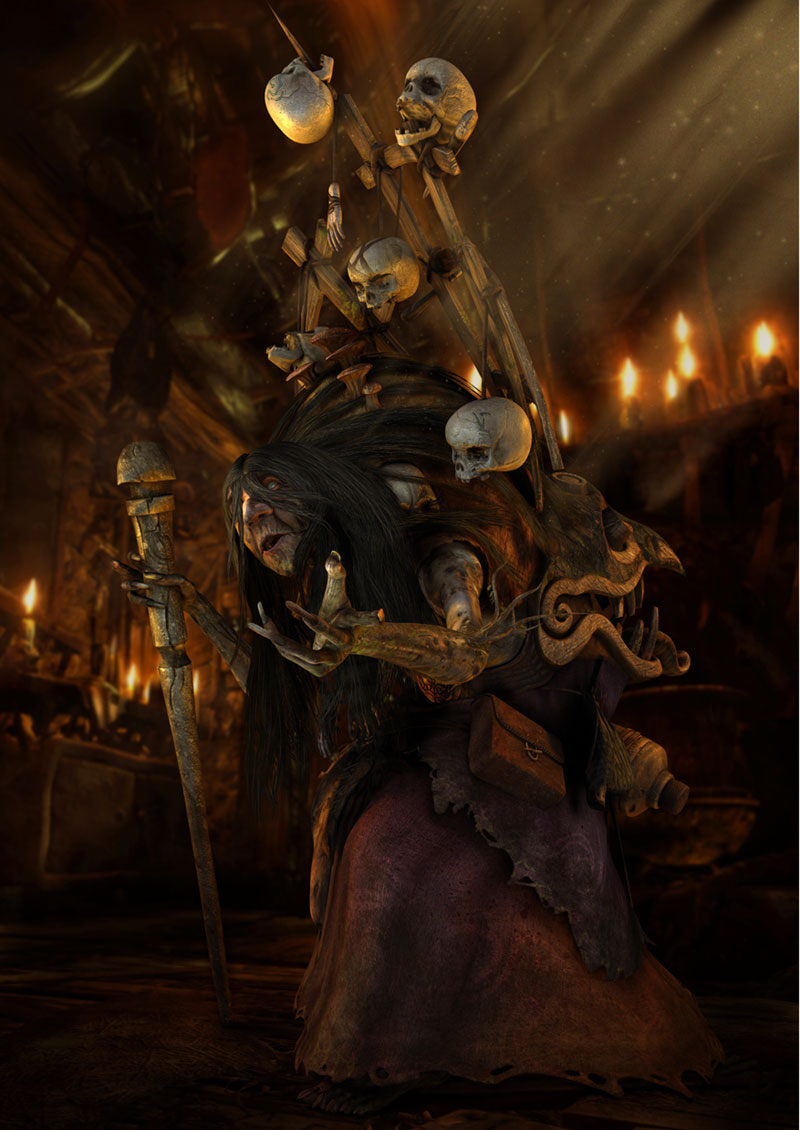Baba Yaga Artwork from Castlevania: Lords of Shadow