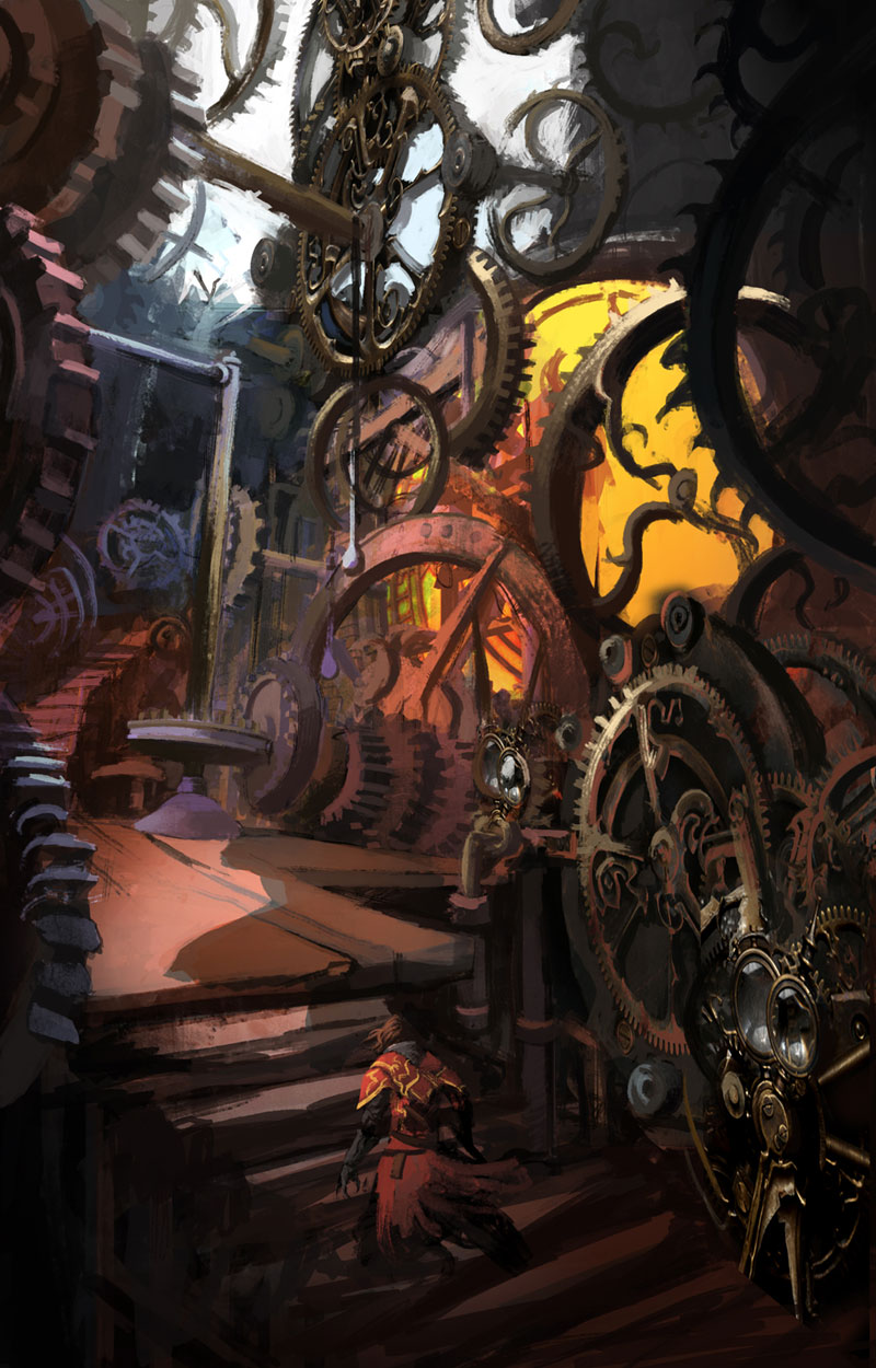 Clockwork Staircase Art from Castlevania: Lords of Shadow