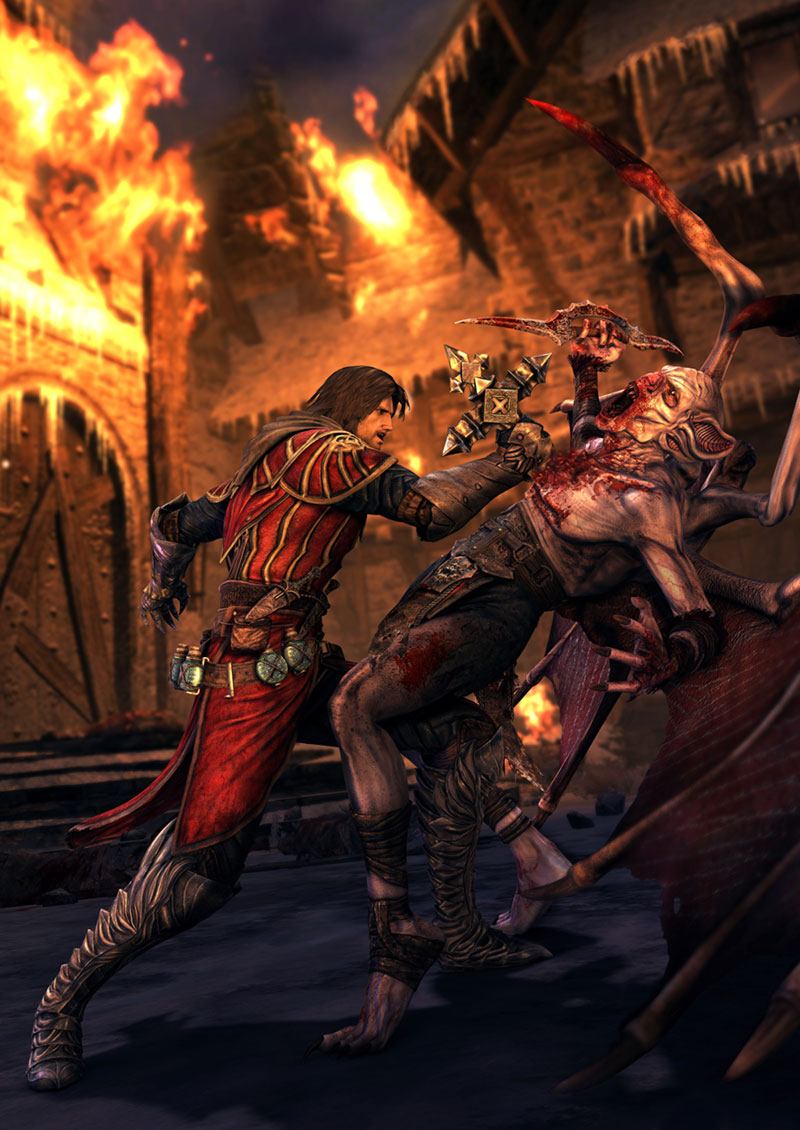 Gabriel vs Vampire Artwork from Castlevania: Lords of Shadow