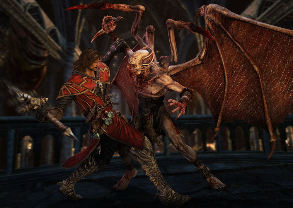 Gabriel vs Vampire Artwork from Castlevania: Lords of Shadow