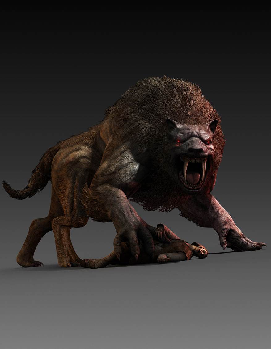 Great Warg Art from Castlevania: Lords of Shadow