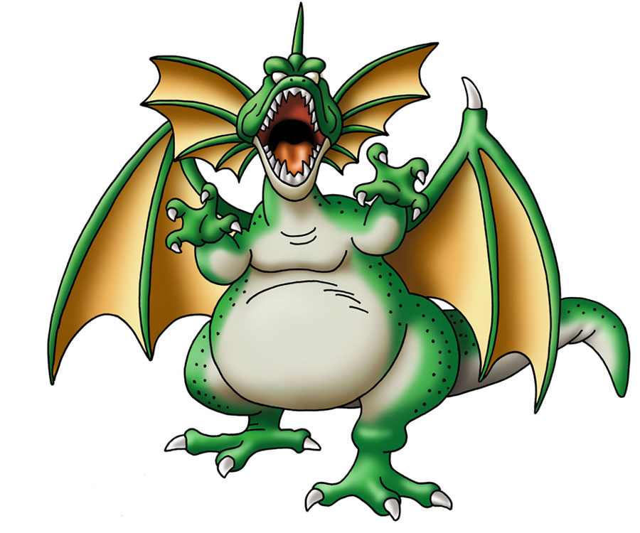 Green Dragon Art from Dragon Quest IX