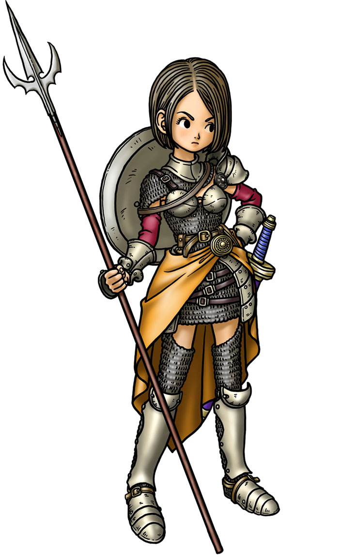 Paladin Female Art from Dragon Quest IX