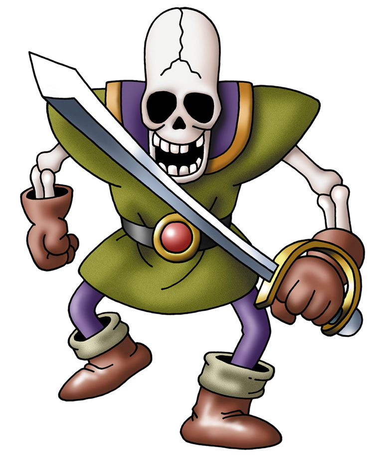 Skeleton Soldier Art from Dragon Quest IX