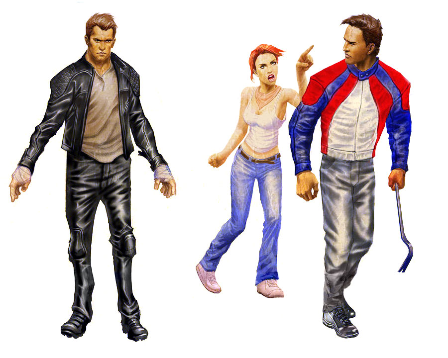Chuck Early Concept Art from Dead Rising 2