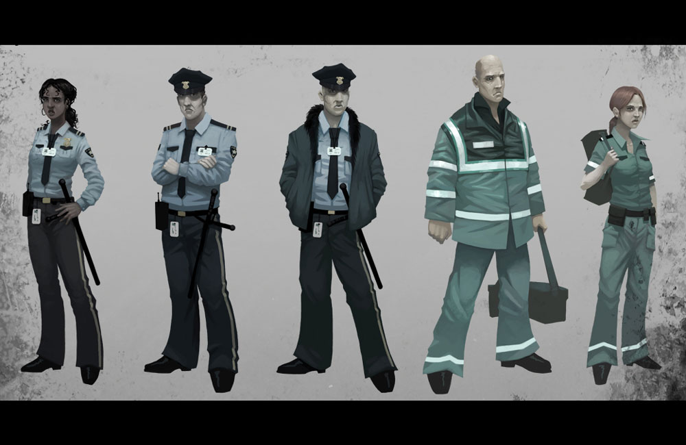 Character Concept Art from Dead to Rights: Retribution