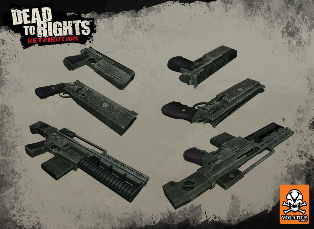 Grant City Weapons Art from Dead to Rights: Retribution