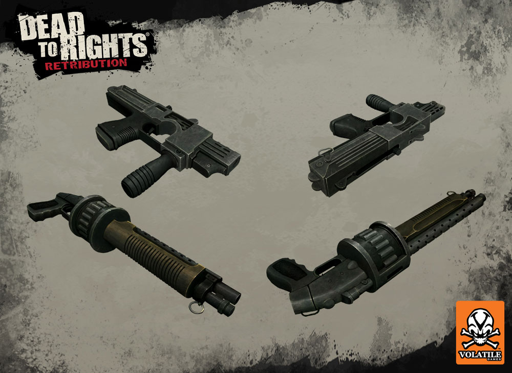 Grant City Weapons Art from Dead to Rights: Retribution