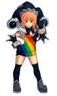 Rainbow Race Girl