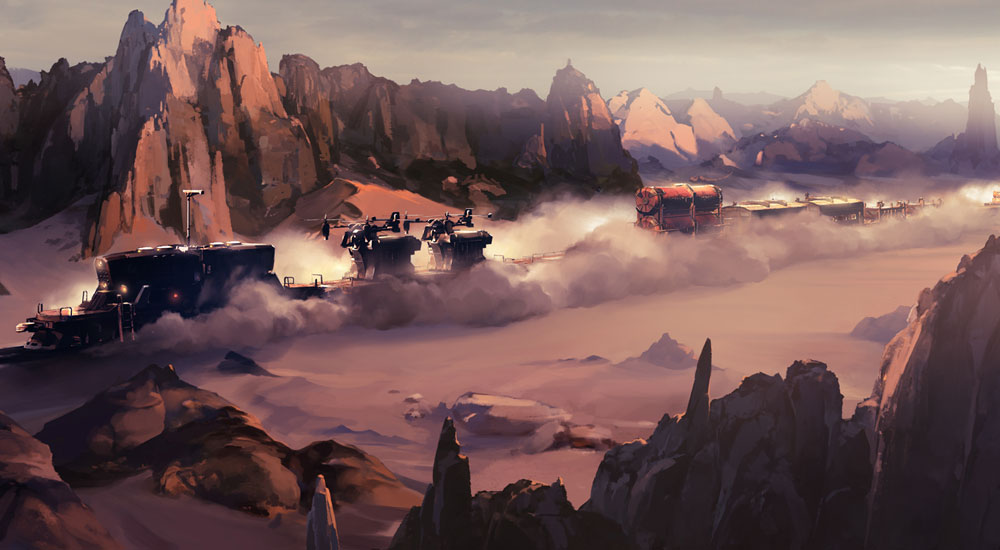 Desert Stage Art from Lost Planet 2