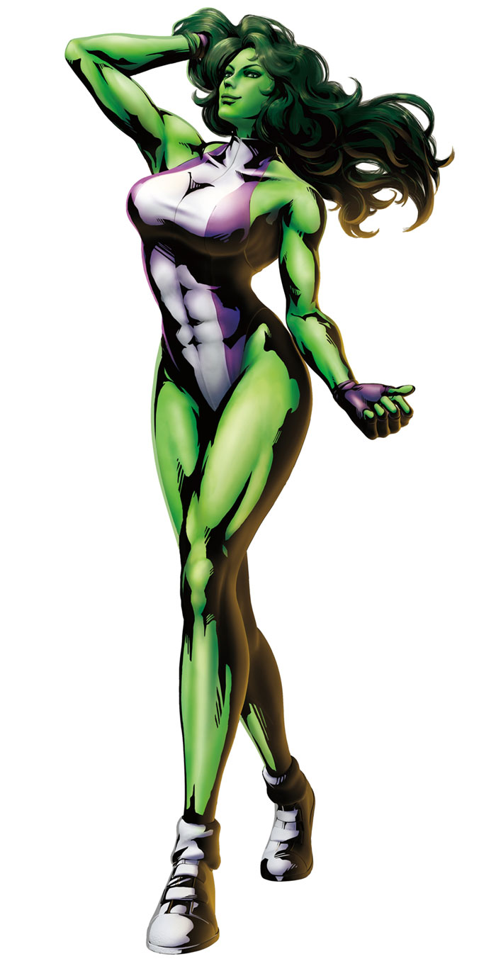 She-Hulk Art from Marvel vs. Capcom 3