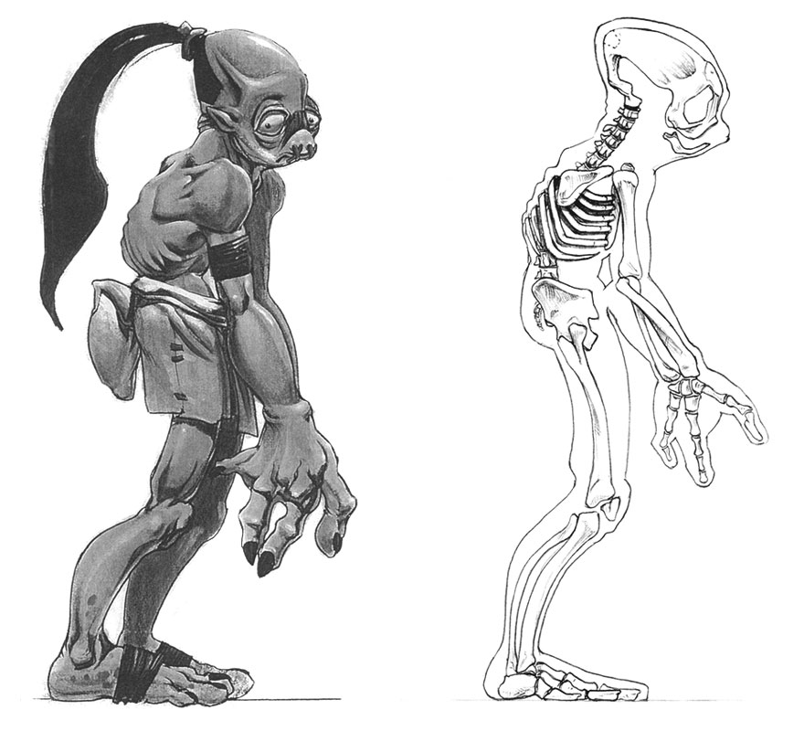 Abe Concept Art from Oddworld: Munch's Oddysee