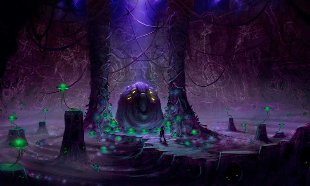 Almighty Raisin Cave Art from Oddworld: Munch's Oddysee