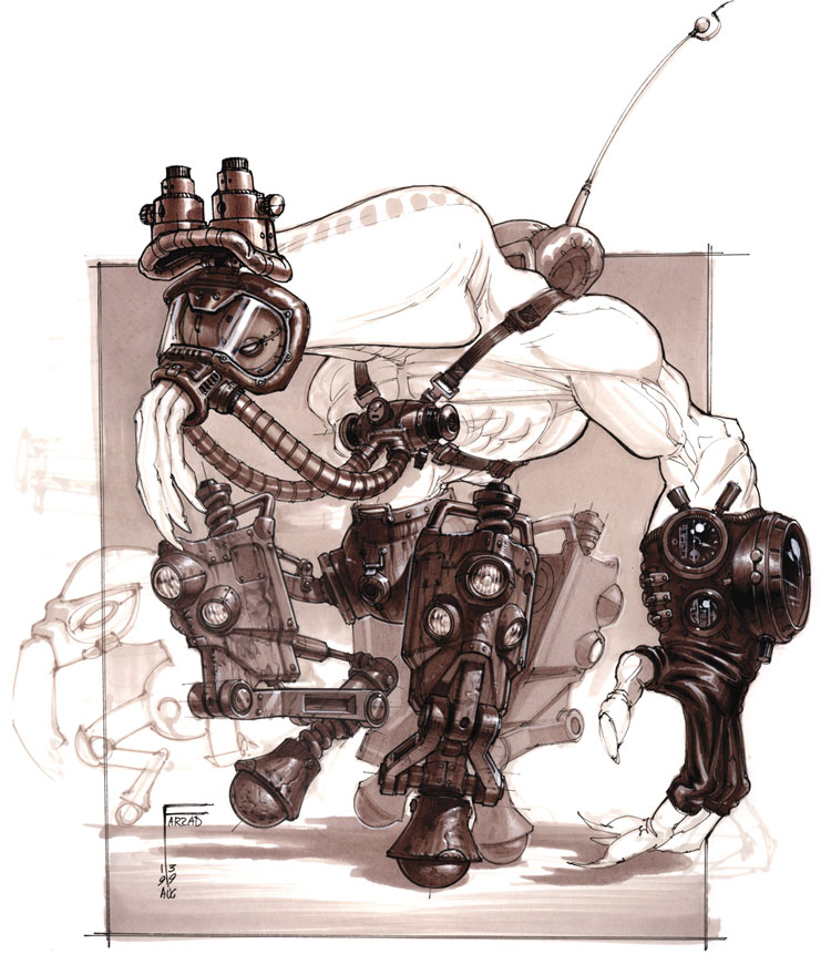 Battle Slig Concept Art from Oddworld: Munch's Oddysee