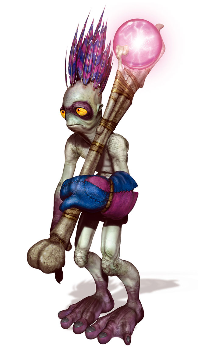 Mudokon Tomahawker Art from Oddworld: Munch's Oddysee