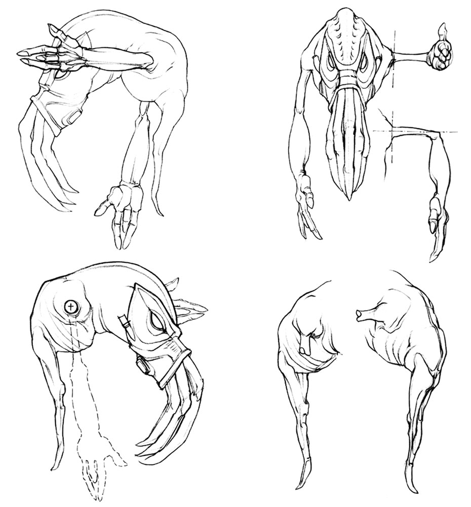 Slig Concept Art from Oddworld: Munch's Oddysee