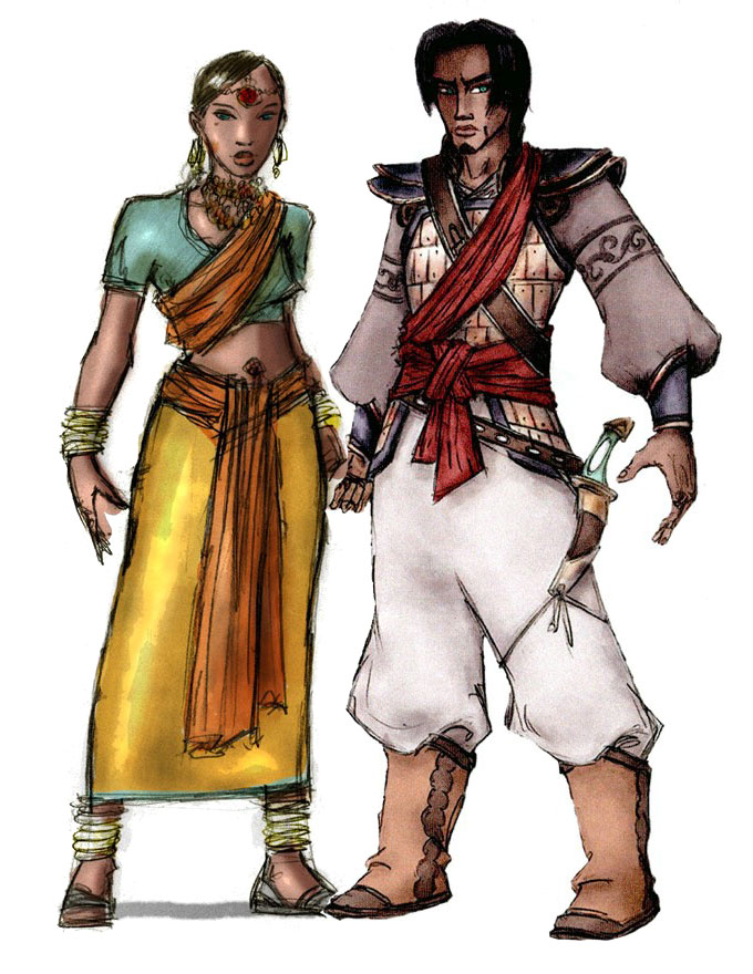 Farah & Prince Art from Prince of Persia: The Sands of Time