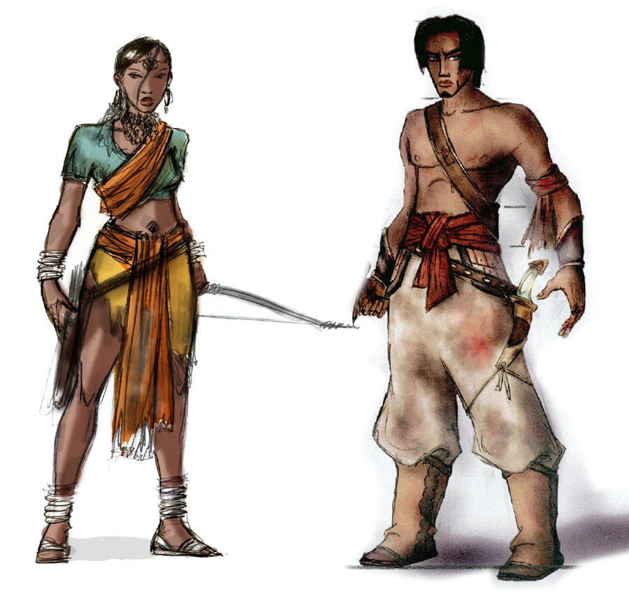 Farah & Prince Art from Prince of Persia: The Sands of Time
