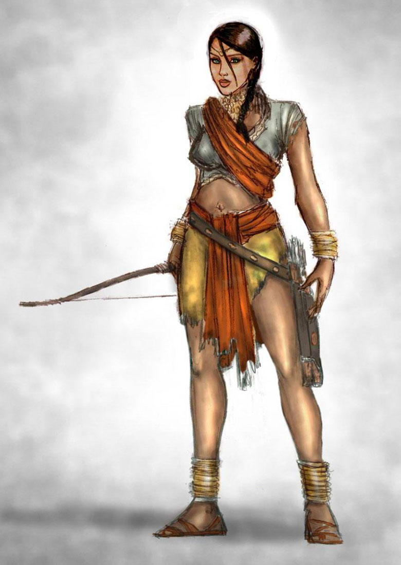 Farah w/Bow Art from Prince of Persia: The Sands of Time