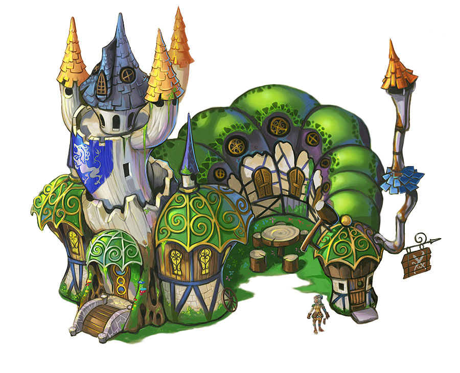 Building Concept Art from ROSE Online