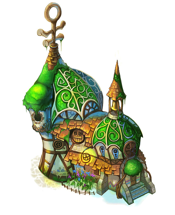 Building Concept Art from ROSE Online