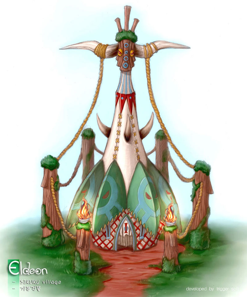 Sikuku Village Art from ROSE Online