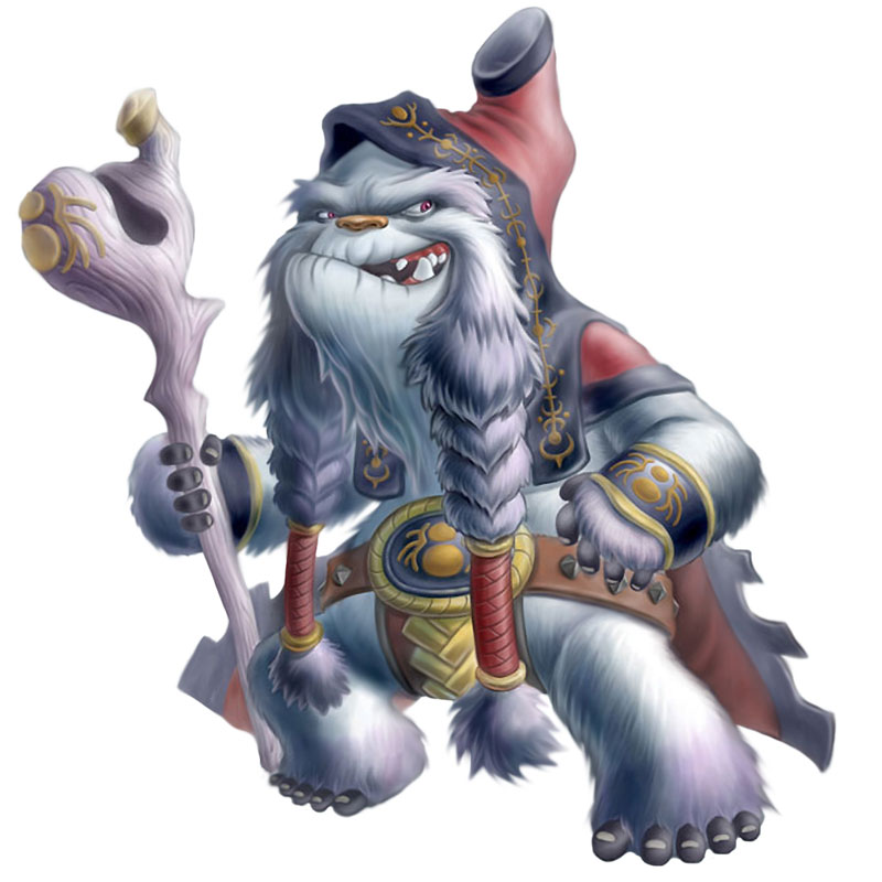 Yeti Magician Art from ROSE Online