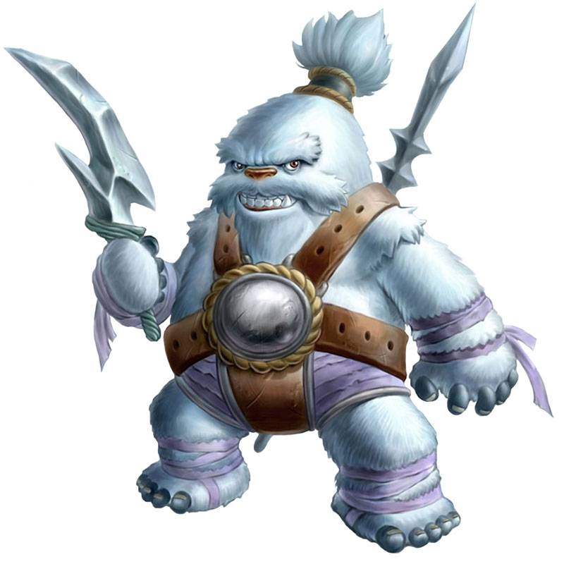 Yeti Warrior Art from ROSE Online