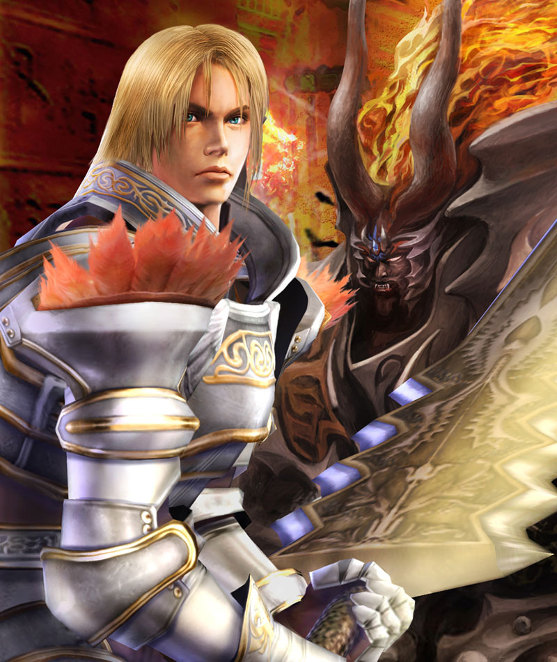 Siegfried & Barbaros Illustration from Soulcalibur Legends