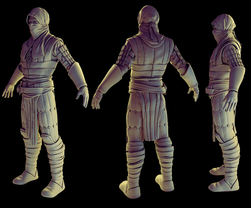 Assassin Models Art from The Witcher 2: Assassins of Kings