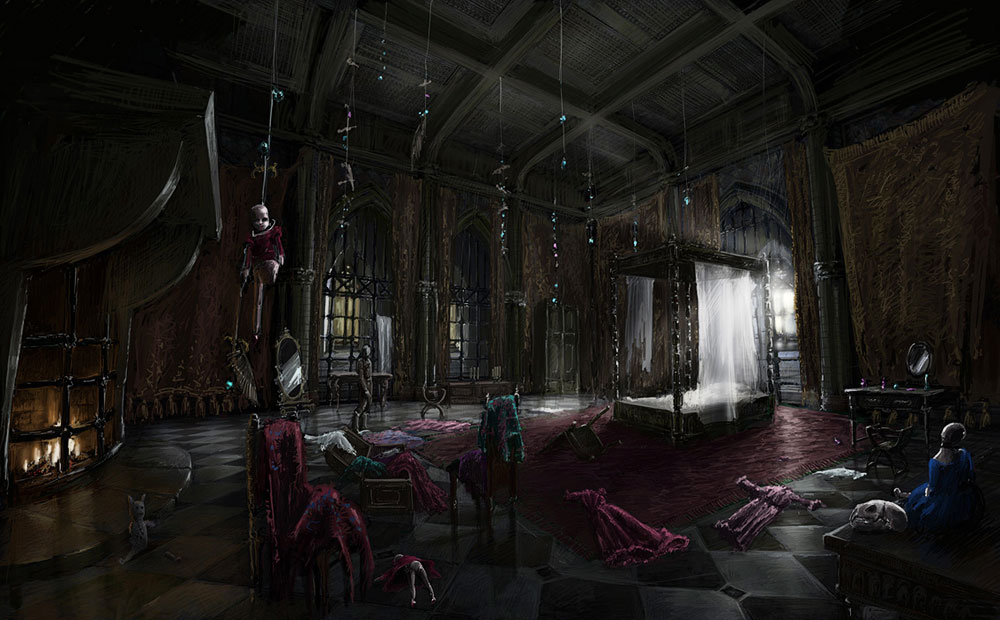 Bedchamber Artwork from The Witcher 2: Assassins of Kings
