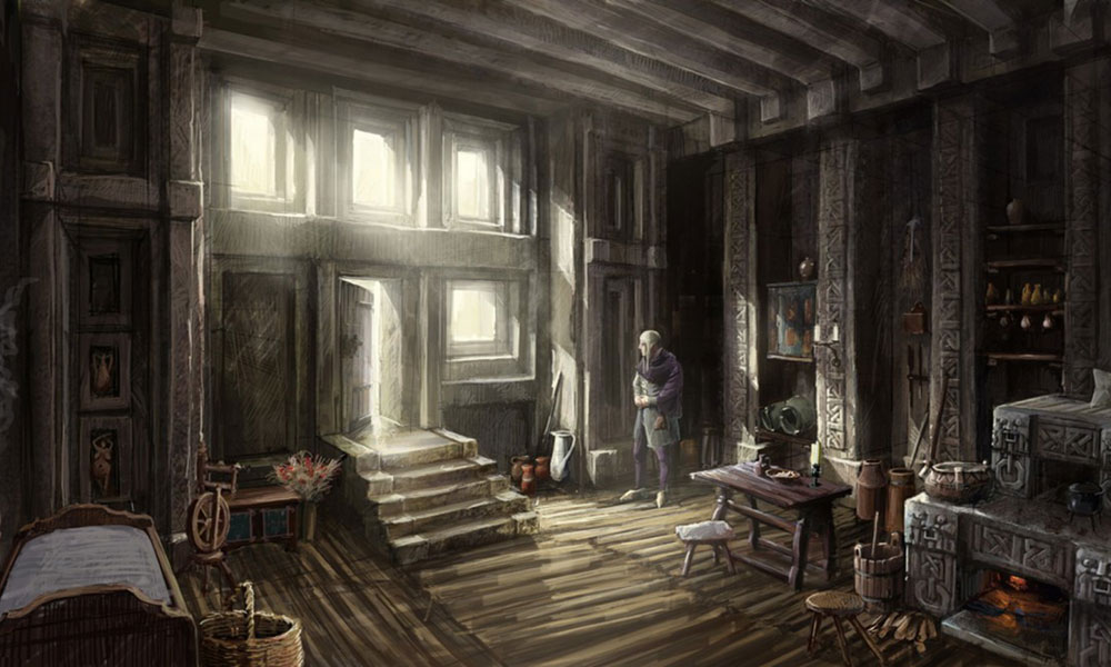 House Interior Art from The Witcher 2: Assassins of Kings