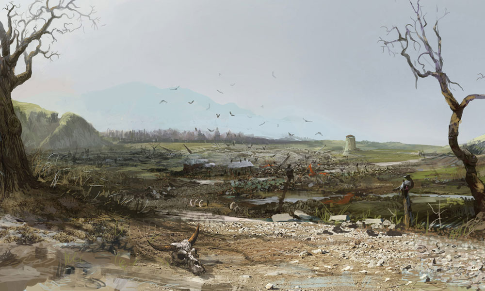 Rural Landscape Art from The Witcher 2: Assassins of Kings