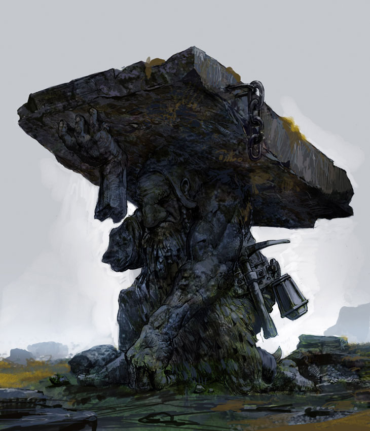 Dwarf Statue Art from The Witcher 2: Assassins of Kings