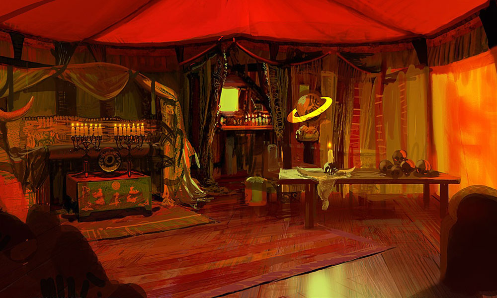 Tent Interior Artwork from The Witcher 2: Assassins of Kings