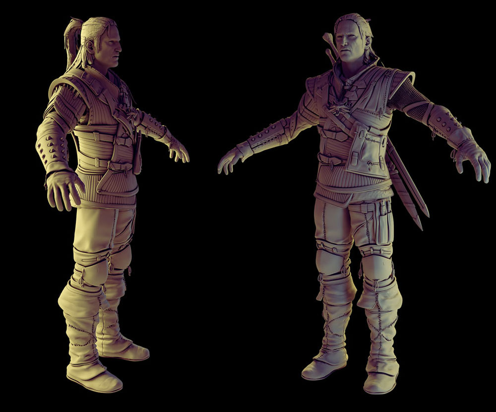 Witcher Models Art from The Witcher 2: Assassins of Kings